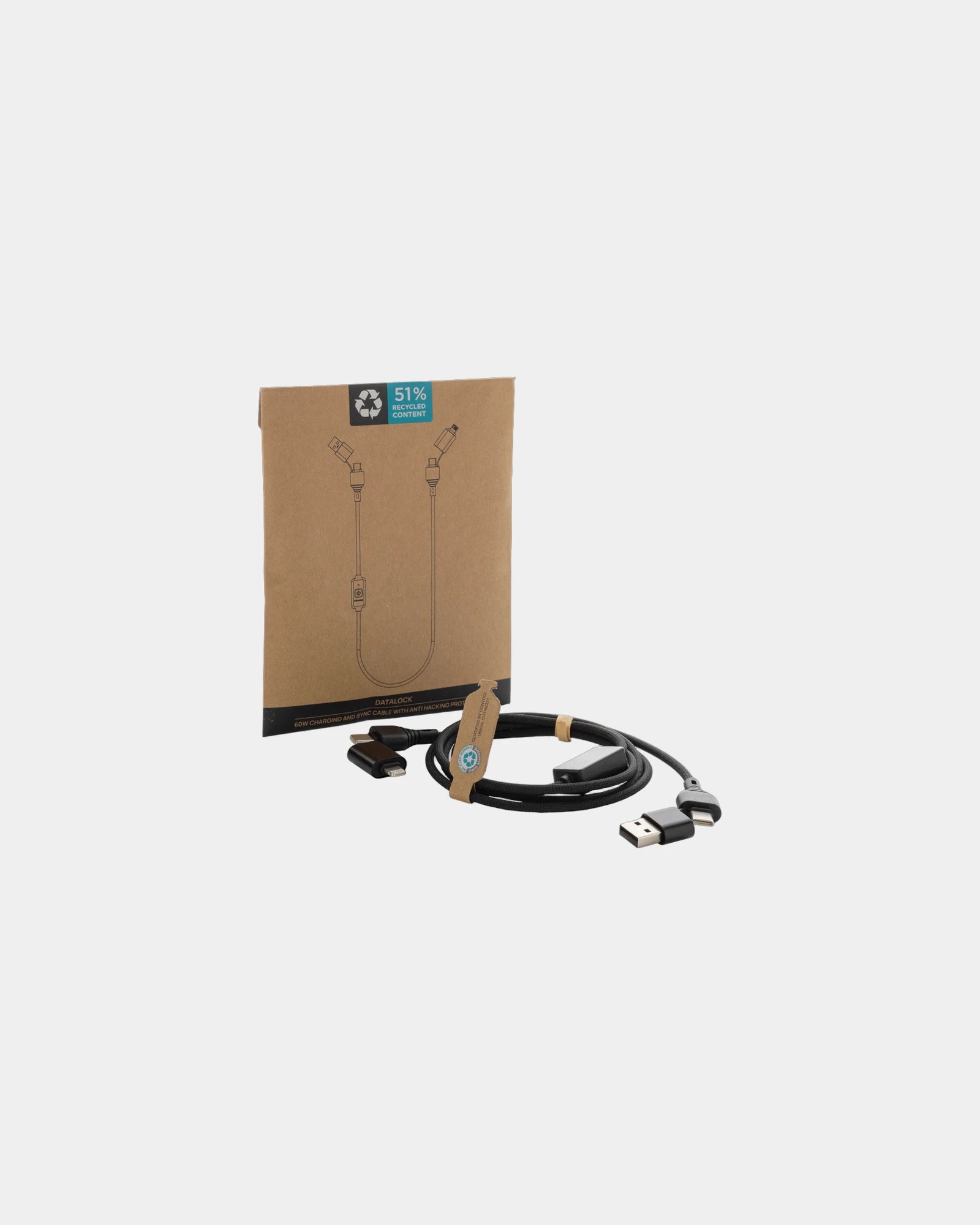 Câble Datalock recyclé personnalisable - 1